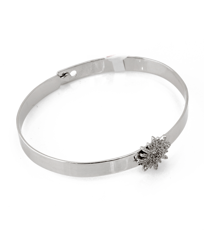 خرید دستبند نقره زنانه ایتالیا طرح گل B-107