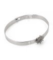 خرید دستبند نقره زنانه ایتالیا طرح گل B-107