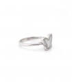 خرید حلقه نقره زنانه باترفلای نگین صدف R-224